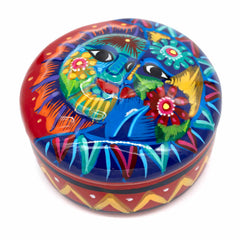 Mexican Painted Sun and Moon Trinket Box-Storage & Organisation-Siesta Crafts