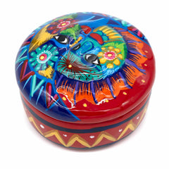 Mexican Painted Sun and Moon Trinket Box-Storage & Organisation-Siesta Crafts