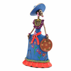 Medium Catrina Ceramic No.36-Ornaments & Figurines-Siesta Crafts
