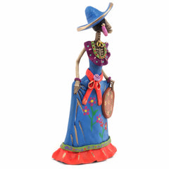 Medium Catrina Ceramic No.36-Ornaments & Figurines-Siesta Crafts