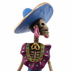 Medium Catrina Ceramic No.36-Ornaments & Figurines-Siesta Crafts