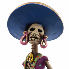 Medium Catrina Ceramic No.36-Ornaments & Figurines-Siesta Crafts