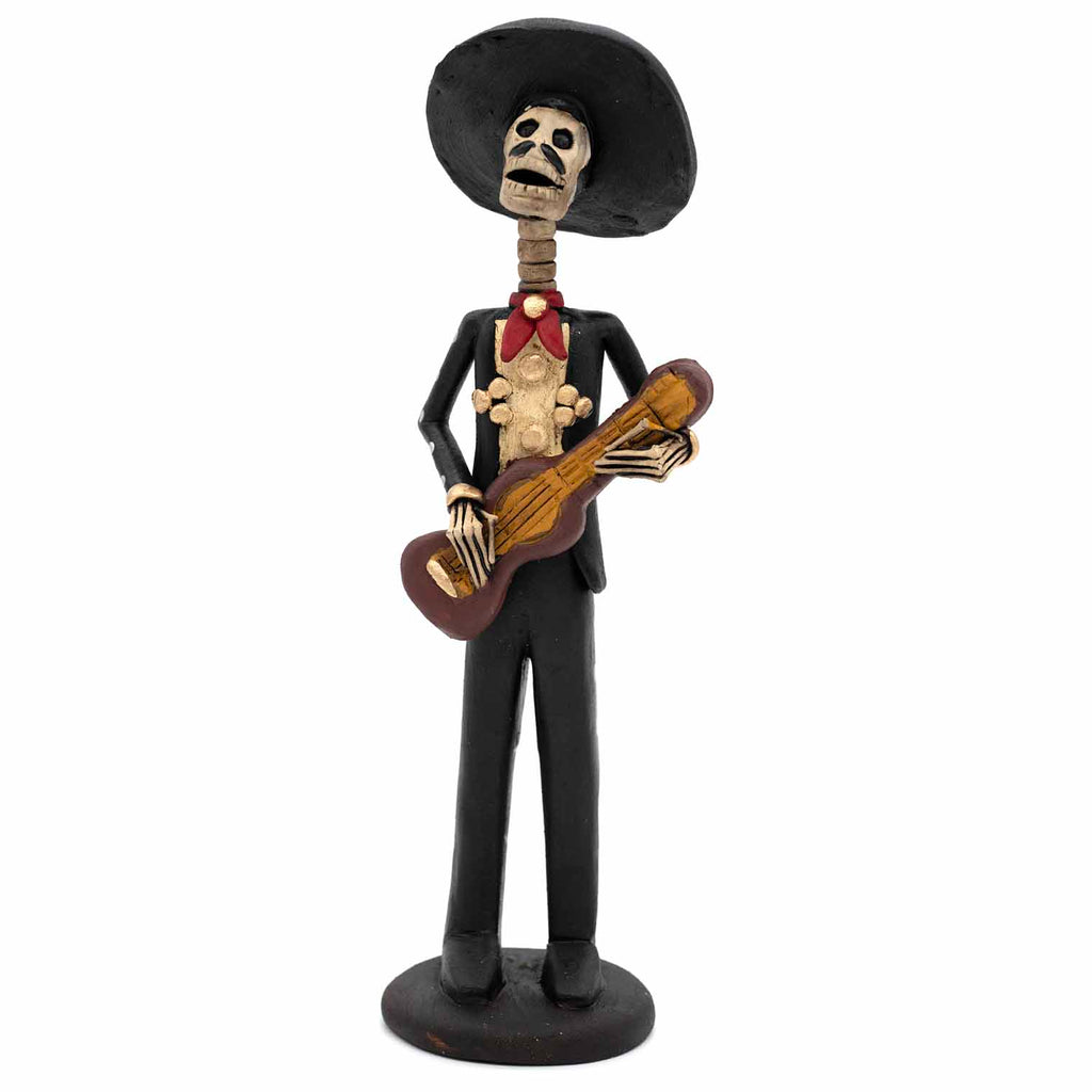 Day of The Dead Mariachi Ceramic-Ornaments & Figurines-Siesta Crafts