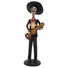 Day of The Dead Mariachi Ceramic-Ornaments & Figurines-Siesta Crafts