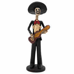 Day of The Dead Mariachi Ceramic-Ornaments & Figurines-Siesta Crafts