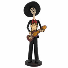 Day of The Dead Mariachi Ceramic-Ornaments & Figurines-Siesta Crafts