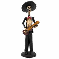 Day of The Dead Mariachi Ceramic-Ornaments & Figurines-Siesta Crafts