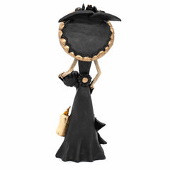 Black Calavera Catrina Ceramic - 25cm-Central & South American-Siesta Crafts