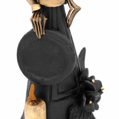 Black Calavera Catrina Ceramic - 25cm-Central & South American-Siesta Crafts