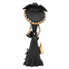 Black Calavera Catrina Ceramic - 25cm-Central & South American-Siesta Crafts