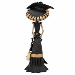 Black Calavera Catrina Ceramic - 30cm-Central & South American-Siesta Crafts