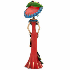 Calavera Catrina Ceramic with Hat - 37cm-Central & South American-Siesta Crafts