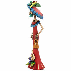 Calavera Catrina Ceramic with Hat - 37cm-Central & South American-Siesta Crafts