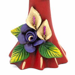 Calavera Catrina Ceramic with Hat - 37cm-Central & South American-Siesta Crafts
