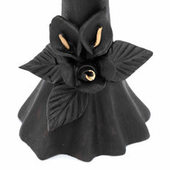 Black Calavera Catrina Ceramic - 32cm-Central & South American-Siesta Crafts