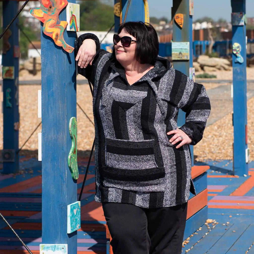 Baja Top - Four Grey-Baja Hoodies-Siesta Crafts