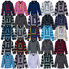 A box of 25 baja hoodies