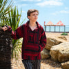 Baja Top - Red and Black-Baja Hoodies-Siesta Crafts