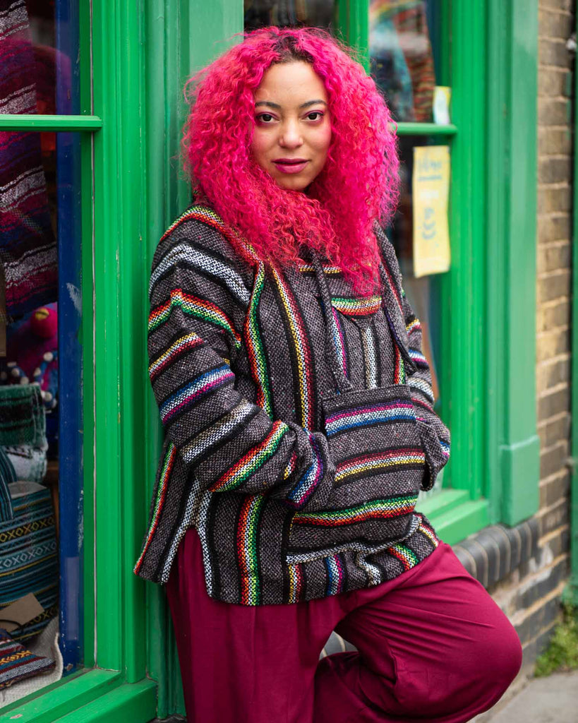 Baja Top - Rich Stripe-Baja Hoodies-Siesta Crafts