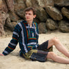Baja Top - Vibrant Stripe-Baja Hoodies-Siesta Crafts