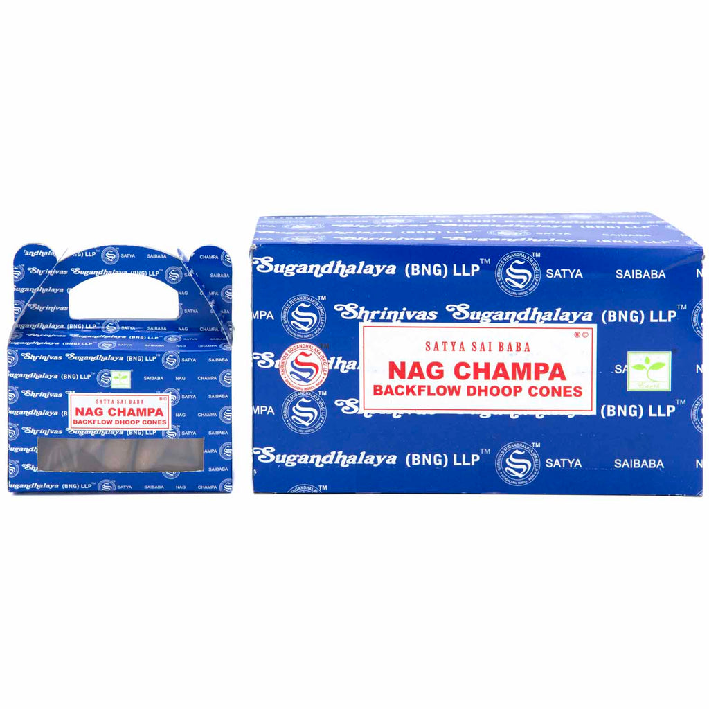 Satya Nag Champa Backflow Cones-Cone Incense-Siesta Crafts