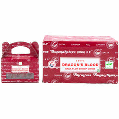 Satya Dragon's Blood Backflow Cones-Cone Incense-Siesta Crafts