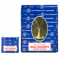 Satya Nag Champa Dhoop Incense Cones-Cone Incense-Siesta Crafts