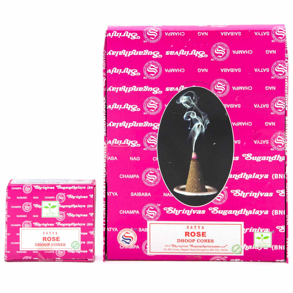 Satya Rose Incense Cones-Cone Incense-Siesta Crafts