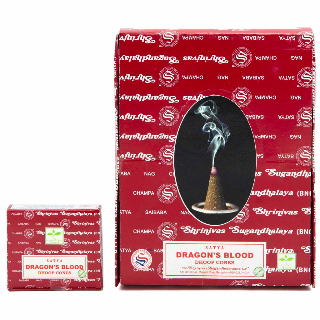 Satya Dragon's Blood Incense Cones-Cone Incense-Siesta Crafts