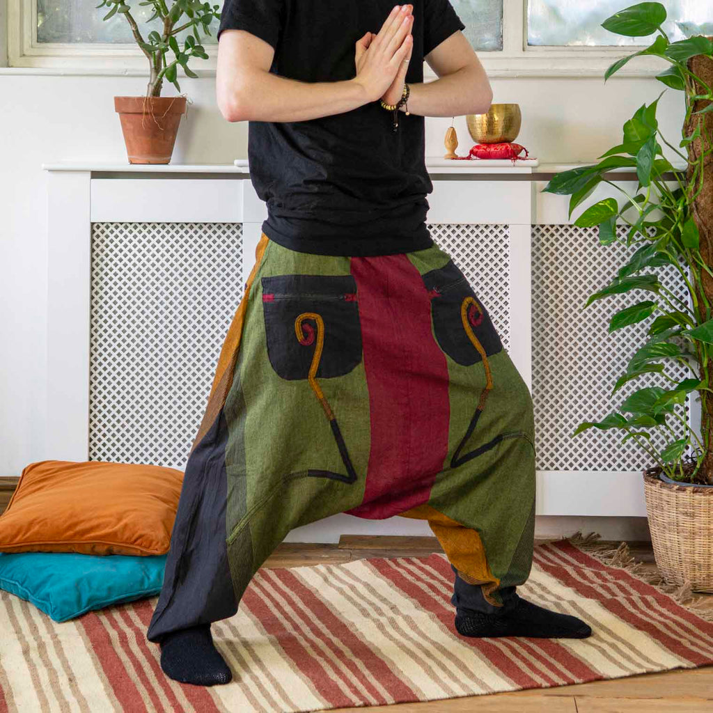 Autumnal Ali Baba Trousers-Trousers-Siesta Crafts