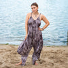 Tonal Tie Dye Jumpsuit-Dungarees & Jumpsuits-Siesta Crafts