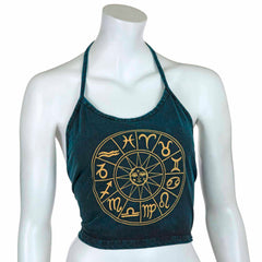 Zodiac Design Halter Neck Top-Tops-Siesta Crafts