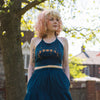 Moon Phases Design Halter Neck Top-Tops-Siesta Crafts
