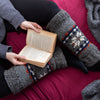 Knitted Snowflake Legwarmers-Socks & Legwarmers-Siesta Crafts
