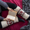 Knitted Snowflake Legwarmers-Socks & Legwarmers-Siesta Crafts
