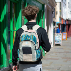 Hemp And Gheri Large Backpack-Bags & Purses-Siesta Crafts
