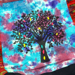 Ripped Cotton Tree Print Bag-Bags & Purses-Siesta Crafts