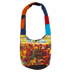 Ripped Cotton Tree Print Bag-Bags & Purses-Siesta Crafts