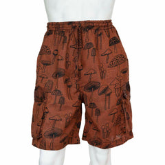 Mushroom Print Combat Shorts-Shorts-Siesta Crafts