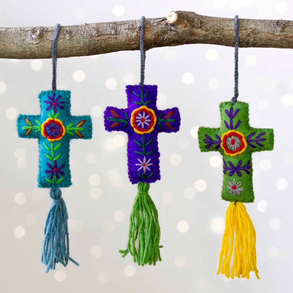 Hanging Felt Cross-Christianity-Siesta Crafts