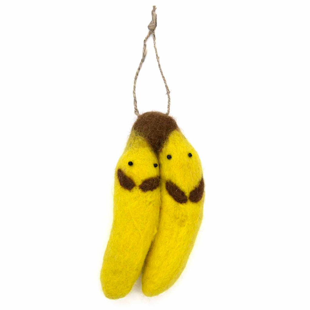 Banana Pair Felt Hanging Decoration-Home Décor-Siesta Crafts