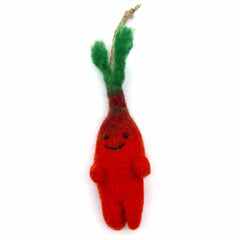 Wonky Carrot Felt Hanging Decoration-Home Décor-Siesta Crafts