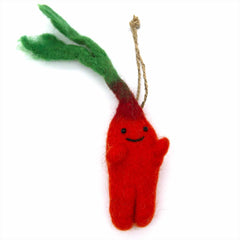 Wonky Carrot Felt Hanging Decoration-Home Décor-Siesta Crafts