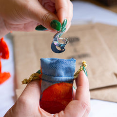 Mini Recycled Sari Jewellery Pouch-Bags & Purses-Siesta Crafts