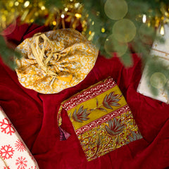 Recycled Sari Gift Bag Set-Office & Stationery-Siesta Crafts