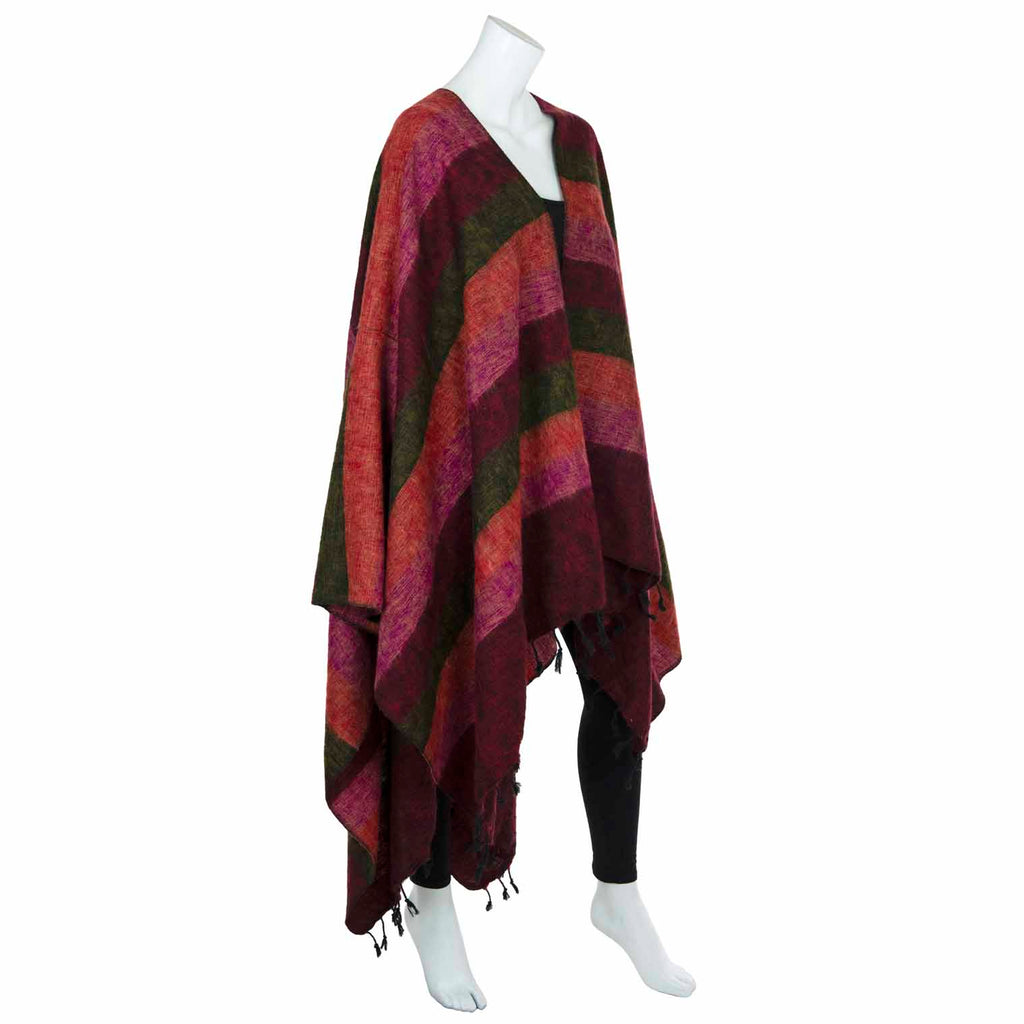 Scarf Poncho Cape-Coats, Jackets & Ponchos-Siesta Crafts