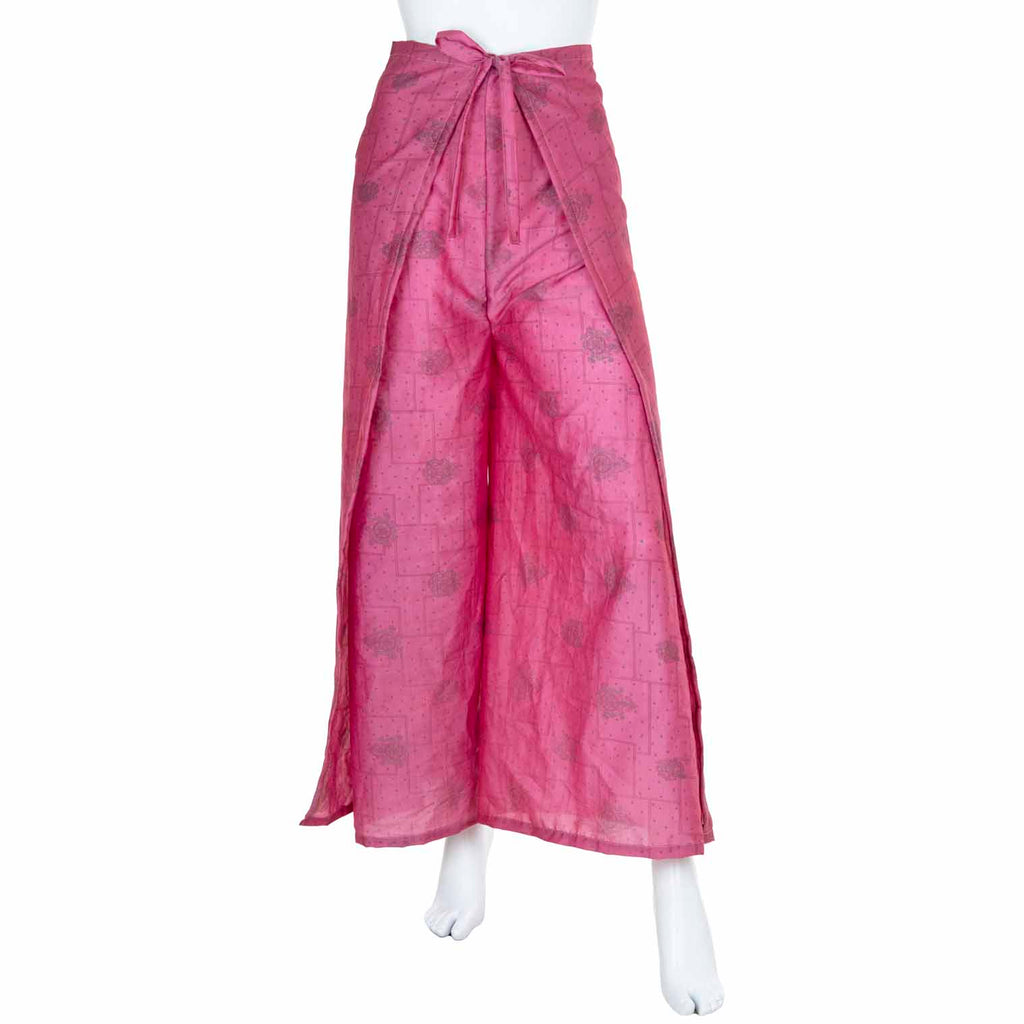 Recycled Sari Wrap Trousers-Trousers-Siesta Crafts