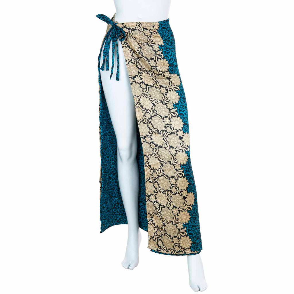 Recycled Sari Wrap Trousers-Trousers-Siesta Crafts