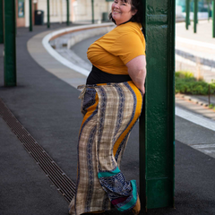 Recycled Sari Wrap Trousers-Trousers-Siesta Crafts