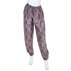 Drawstring Recycled Sari Trousers-Trousers-Siesta Crafts